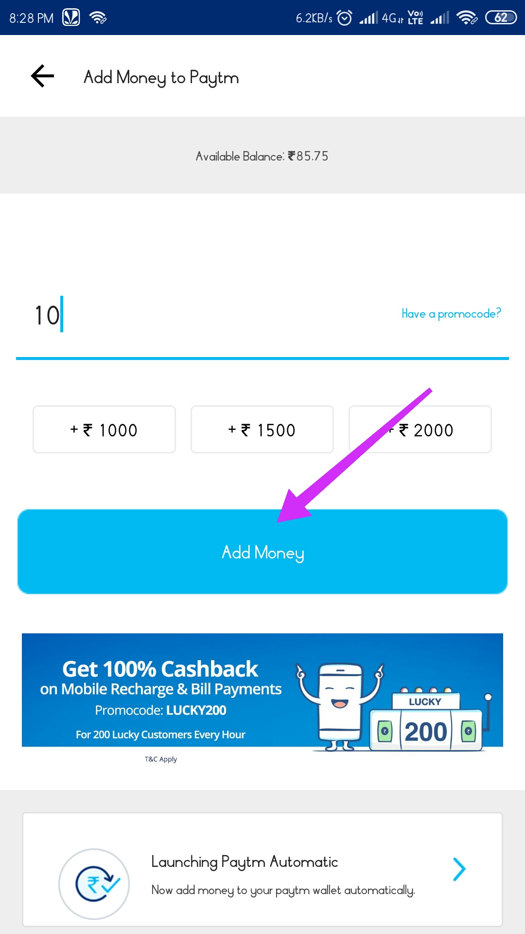 add money to ipass account