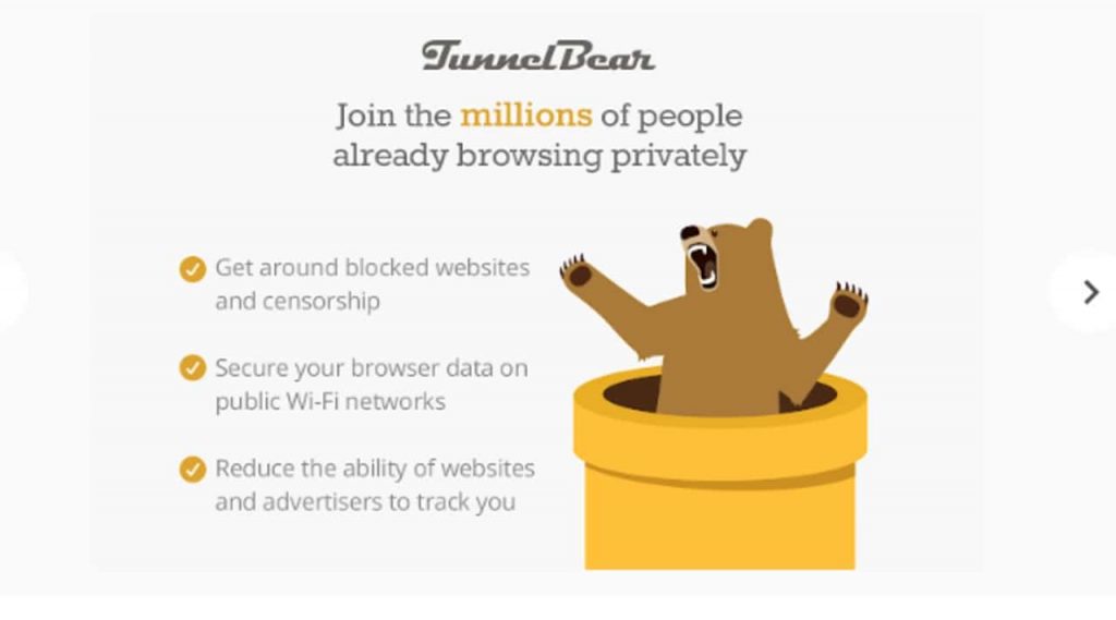 how to use tunnelbear vpn