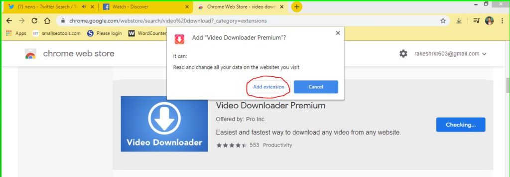 fbdown downloader chrome
