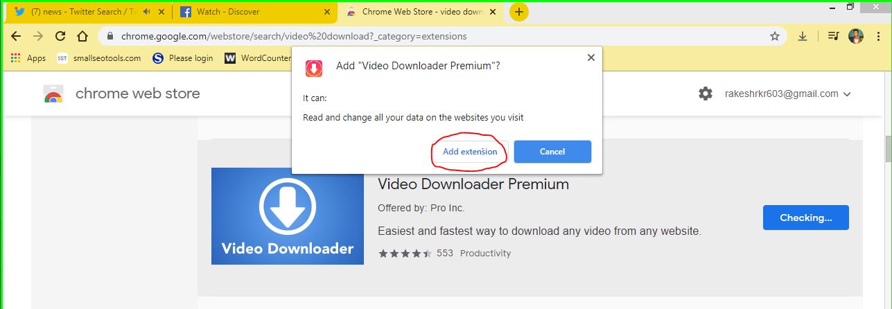 fhash video downloader extension chrome
