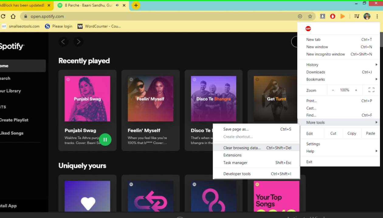 latest version fo spotify for mac issue